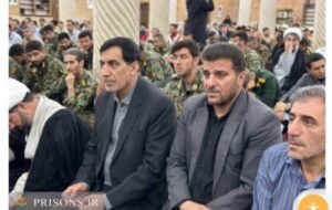 حضور مدیرکل زندانهای استان ومدیر نمایندگی ستاد مردمی دیه کردستان در  سالروز شهادت حضرت امام محمد باقر (ع)، سی‌وششمین سالگرد ارتحال ملکوتی حضرت امام خمینی (ره) و گرامیداشت قیام خونین ۱۵ خرداد در مسجد جامع سنندج
