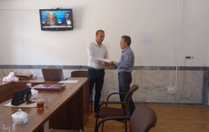 دیدار و تجلیل از آقای علیزاده از محققین ستاد مردمی دیه کردستان درشهرستان بانه